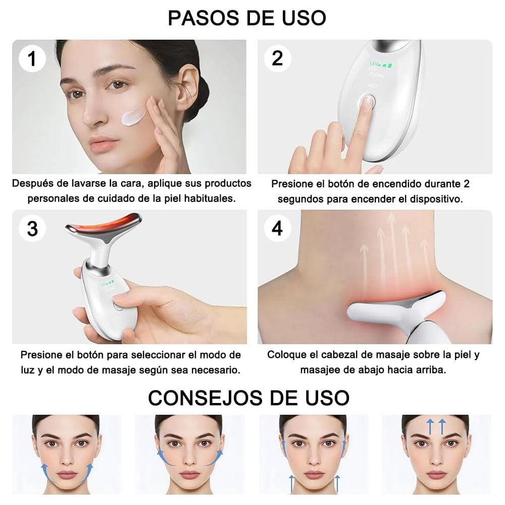 Masajeador para cuello reafirmante.